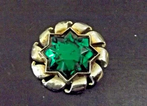 Vintage Art Deco 8-Point Star Jewel Button (4901) - Picture 1 of 4