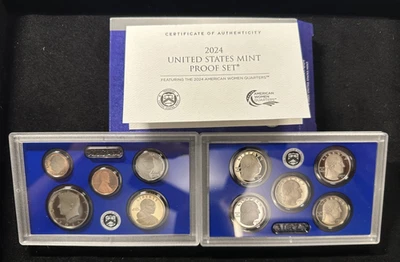 2024 S US Mint ANNUAL 10 Coin Proof Set with Box and COA Annual Proof Set - Image 1 of 2