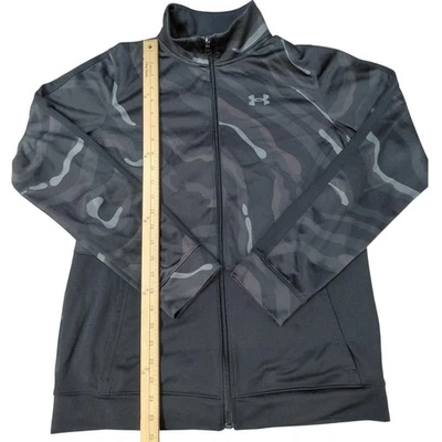 UA YXL Chaqueta Manga Larga Cremallera Negro y Gris  Foto 1 de 4