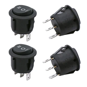 TWTADE / 4Pcs Momentary Boat Rocker Switch 3 Pin 3 Position(On)-Off-(On) SPDT Mi - Picture 1 of 12