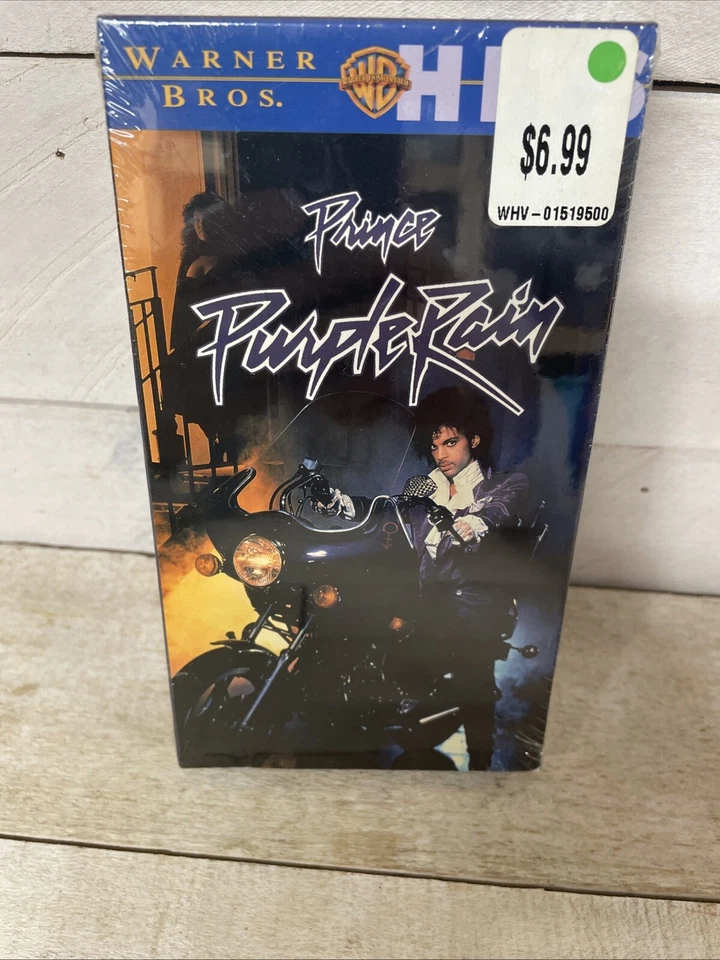 Prince Purple Rain Watermark Studio Stamp VHS Brand New Factory Sealed Foto 1 de 4