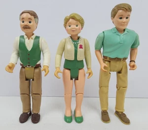 Fisher Price Loving Family Grandpa Grandma Dad Dollhouse Figures 1993 Vintage - Picture 1 of 4