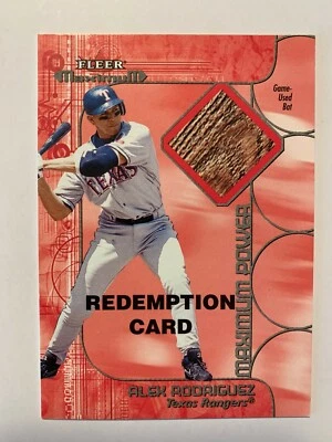 2002 Skybox ALEX RODRIGUEZ redemption card. Extremely Rare & very limited. MINT - Image 1 of 4