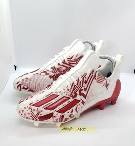 Adidas Adizero 12.0 Mismatch Football Cleats White / Red IG9570 Men’s Size 7.5  - Picture 1 of 12