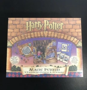 NEW! Harry Potter COLLECTIBLE 3 MAGIC PUZZLES & 2 CHARMS FACTORY SEALED! U.S.A. - Picture 1 of 2