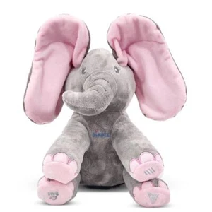 Dimple Animated Plush Singing Kaia Elephant w/ Peek-a-boo Ears - Picture 1 of 10