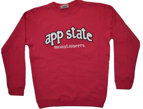 J. America Womens App State Mountaineers Pink Fleece Sweatshirt NWT XS, S Cover