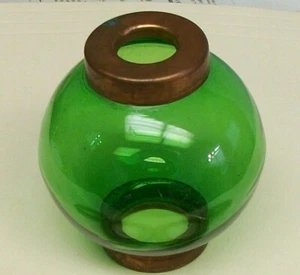 2.5" weathervane or lightening rod GREEN GLASS BALL brand new weathervane part - Picture 1 of 2