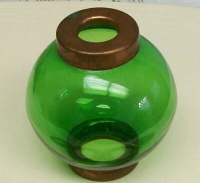 2.5"  weathervane or lightening rod GREEN GLASS BALL brand new weathervane part - Image 1 of 2
