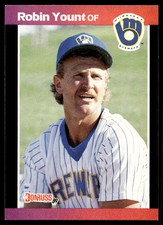 1989 Donruss 55 Robin Yount   Milwaukee Brewers  Baseball Card