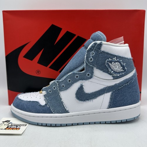Nike Air Jordan 1 I Retro Denim High DM9036 104 taglia 10 5 W 9 M SOLO SCARPA SINISTRA