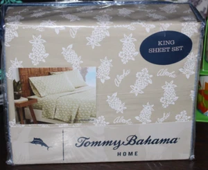 New Tommy Bahama Home King Sheet Set Pineapple Aloha Print - 4 pc - BNIP - Picture 1 of 8