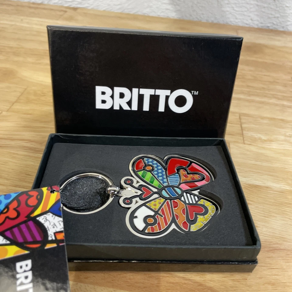 Romero Britto бабочка брелок - #333163 новый - Изображение 1 из 4