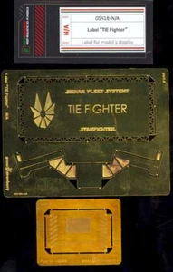 Green Strawberry Models TIE FIGHTER LABEL NAMEPLATE Photo Etch Set - Picture 1 of 2