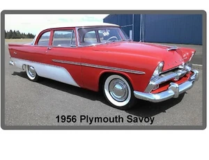 1956 Plymouth Savoy Auto Car Refrigerator / Tool Box Magnet  - Picture 1 of 1