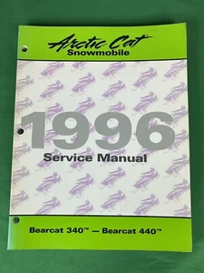 oem 1996 Arctic Cat Bearcat 340 440 Snowmobile Service Shop Repair Manual - Picture 1 of 4