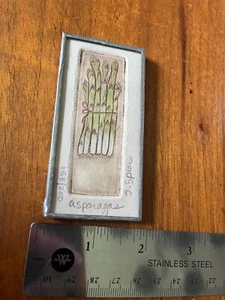 Susan Spier Asparagus Numbered Limited Fine Art Etching - Bild 1 von 2