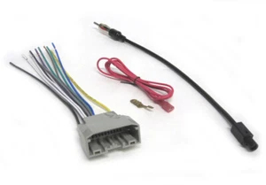 Car Stereo Wiring Harness + Antenna Adapter For 2007-2016 Select CHR DODGE JEEP - Picture 1 of 3