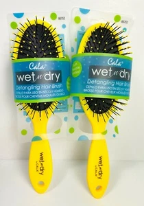 NEW (2) CALA Wet n Dry Detangling Hair Brush #66752 - Picture 1 of 2