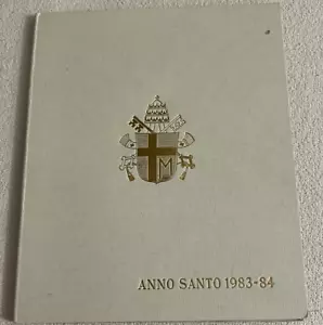VATICANO DITTICO 1983 1984 ANNO SANTO LIRE 500 E 1000 ARGENTO FOLDER UFFICIALE - Picture 1 of 4