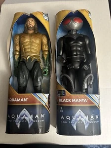 Paar Aquaman 12" DC Actionfiguren Aquaman und das verlorene Königreich Black Manta - Bild 1 von 5