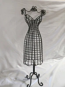 Black Metal Jewelry Form 4" tall - Picture 1 of 2