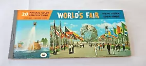 Folleto Feria Mundial 20 reproducciones en color natural 10 postales 1964-1965 - Imagen 1 de 4