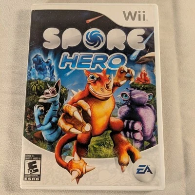 Wii Spore Hero Nintendo EA E10+ 2007 Video Game with Case and Manual - Image 1 of 4