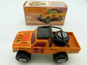 Matchbox Lesney Superfast 63 4x4 Open Back Truck in original box - Picture 1 of 6