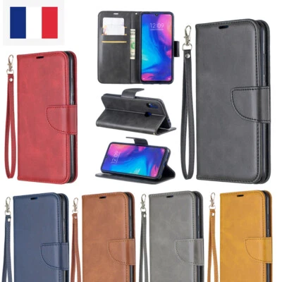 Coque Housse Etui Flip le cuir pour Xiaomi MI Redmi Note 12 11 10 PRO Redmi 9C