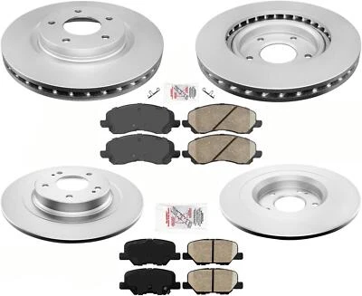 F&R Brakes Disc Rotors Ceramic Pads 6pc for Mitsubishi Outlander Sport 13-21 - Image 1 of 4