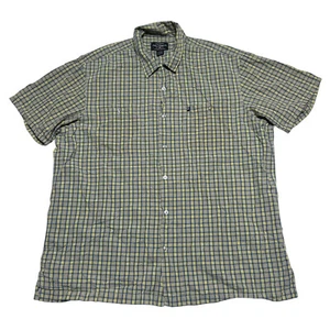 Vintage Ralph Lauren Polo Jeans Shirt Mens XL Khaki Plaid Button Up Y2K Casual - Picture 1 of 8