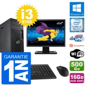 PC tour Fujitsu P557 MT Bildschirm 22 " i3-6100 RAM 16Go Scheibe 500Go Windows - Bild 1 von 8