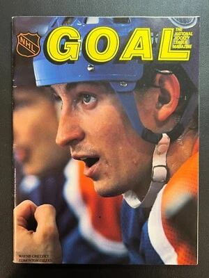 November 1984 GOAL Collectible Hockey Magazine NHL Wayne Gretzky E. Oilers WOW! - Image 1 of 3