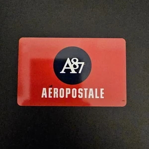 Aeropostale 1987 A87 RED RARE PLASTIC NEW COLLECTIBLE GIFT CARD $0 #6057 - Picture 1 of 1