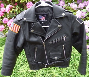 Leather Jacket (CHILD Size M) - Picture 1 of 7