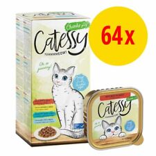 Sparpaket Katzenfutter Nassfutter Schälchen Feine Pastete 64x100g mix für Katzen