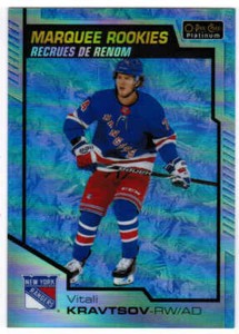 20/21 2020 O-PEE-CHEE PLATINUM VITALI KRAVTSOV #156 MARQUEE RC ARCTIC FREEZE /99