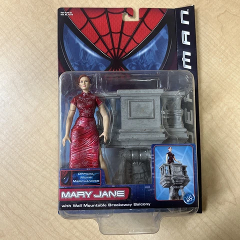 ToyBiz Spider-Man 2002 Movie Series 2 Mary Jane Figure & Breakaway Balcony New Cover