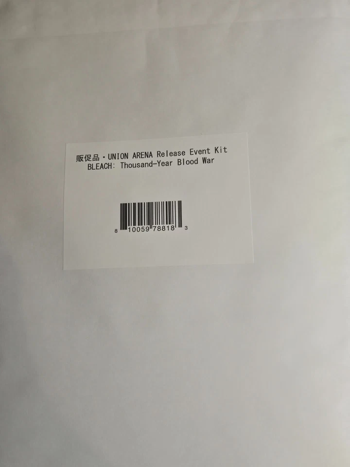 Union Arena Release Event Kit Bleach Thousand Year Blood War CCG Bandai