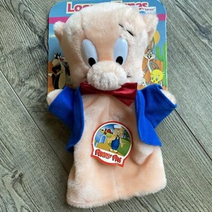 Vintage 1993 24k Special Effects 10” Porky Pig Plush Hand Puppet - Picture 1 of 5