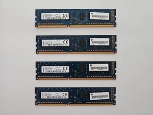 4x Kingston 4GB 1rx8 PC3L-12800U-11-13-A1 HP698650-154-MCN (Total 16GB) - Picture 1 of 1
