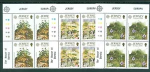 1986 Dwarf pansy/viola,Matthiola,Crocus,Protected Flowers,EUROPA,Jersey,378,MNH4 - Picture 1 of 1