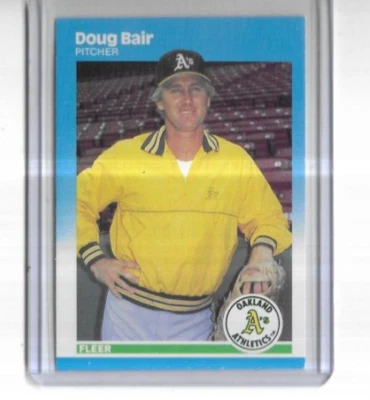 1987 Fleer #386 Doug Bair Oakland Athletics - Image 1 of 2