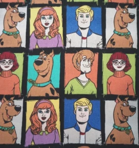 Scooby Doo Kinder Spaß Stoff 12 x 8 Zoll - Bild 1 von 2