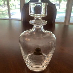 VTG Royal Crystal Rock RCR Rounded Decanter & Stopper Crystal Barware EUC - Picture 1 of 8