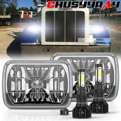 Par de faros LED DRL altos/bajos de 7x6"" 5x7"" para Peterbilt 365 367 379 386 389 Foto 1 de 4
