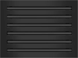 16"x12" Schwarz Aluminium Moderne AC Lüftungsabdeckung - Decke/Wand/Boden 🔧 - Bild 1 von 7