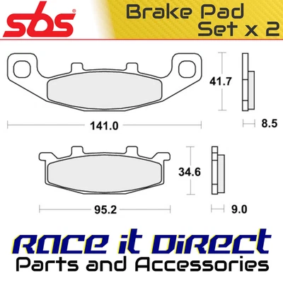 Тормозные колодки для KAWASAKI ZR 550 ZEPHYR 1991 Front Street SBS - Изображение 1 из 4