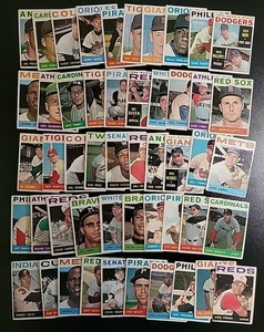 1964 Topps Baseball Cards - 50 Card Lot - W/ Woody Held and John Boozer - Picture 1 of 10